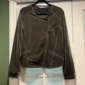 Soft surroundings velvet-like jacket